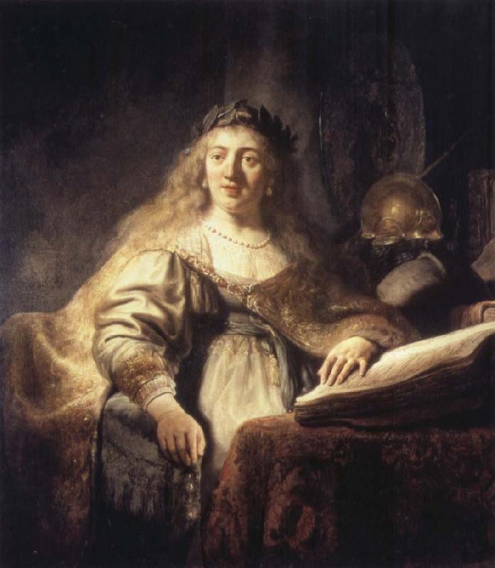 REMBRANDT Harmenszoon van Rijn Saskia as Minerva oil painting image